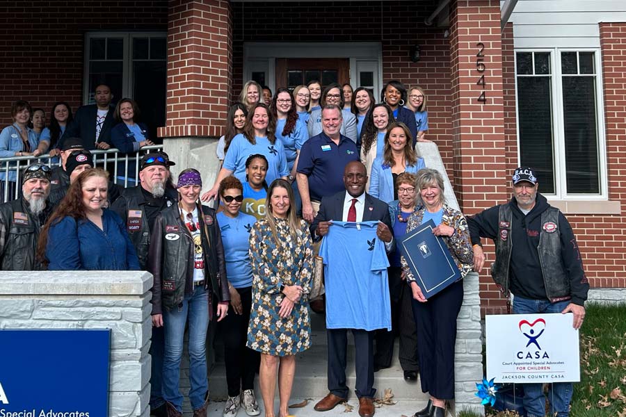 Wear Blue Day Group Photo